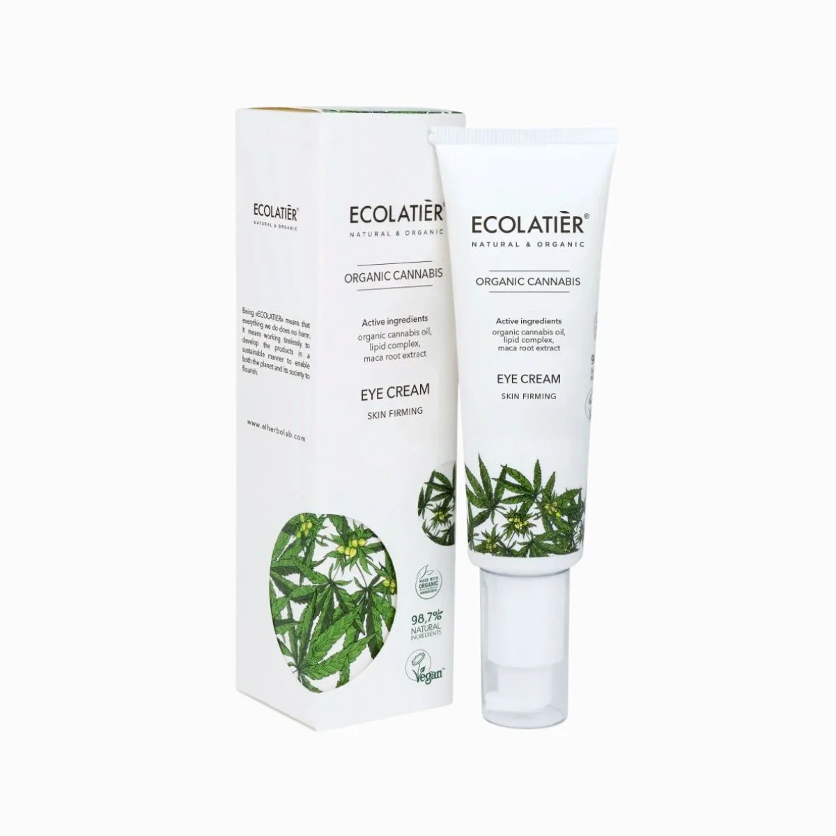 Očný krém spevňujúci Organic Cannabis - 30 ml - Ecolatier