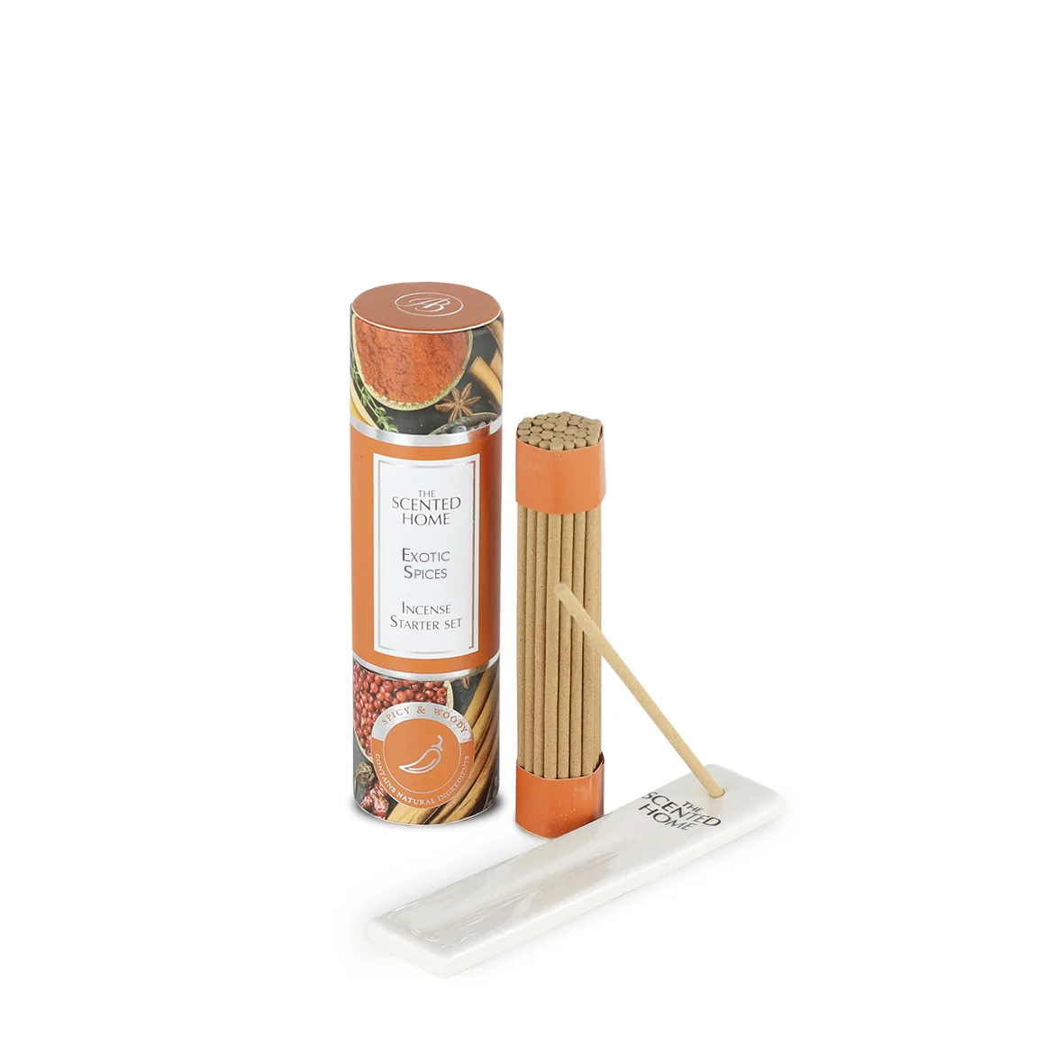 Súprava vonných tyčiniek mini s keramickým stojanom EXOTIC SPICES,12 cm