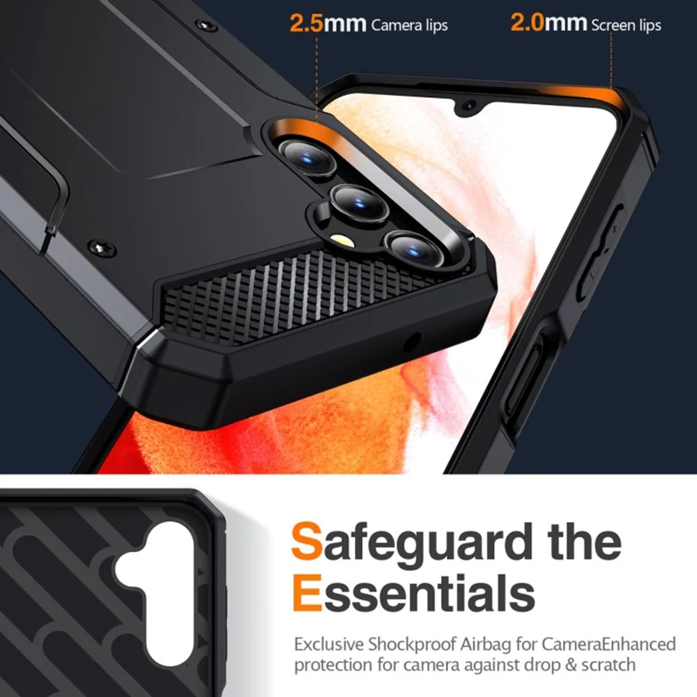 Puzdro Hybrid Armor Kickstand pre Samsung Galaxy S24 Plus Tmavo Modrá