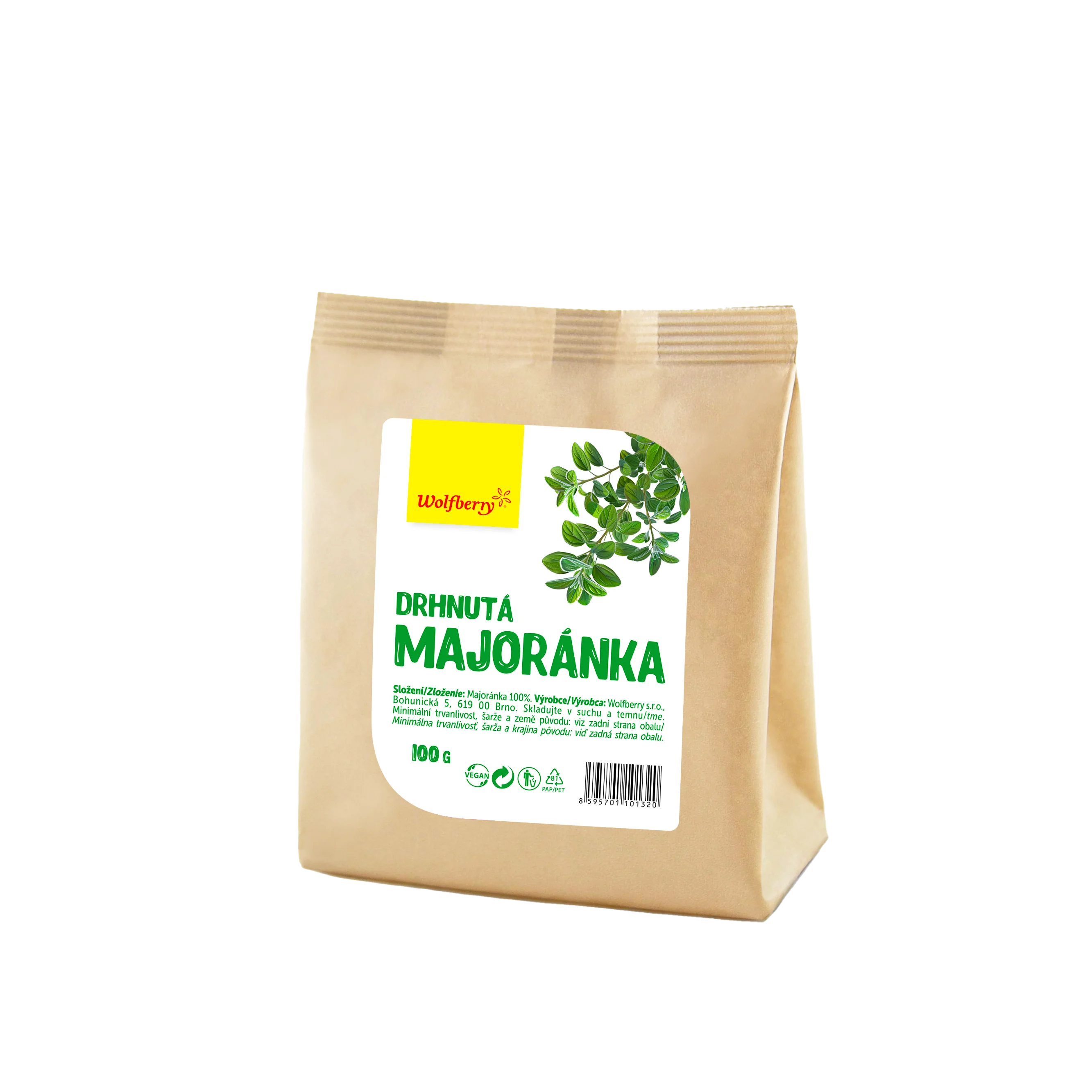 Wolfberry Majorán drhnutý 100 g