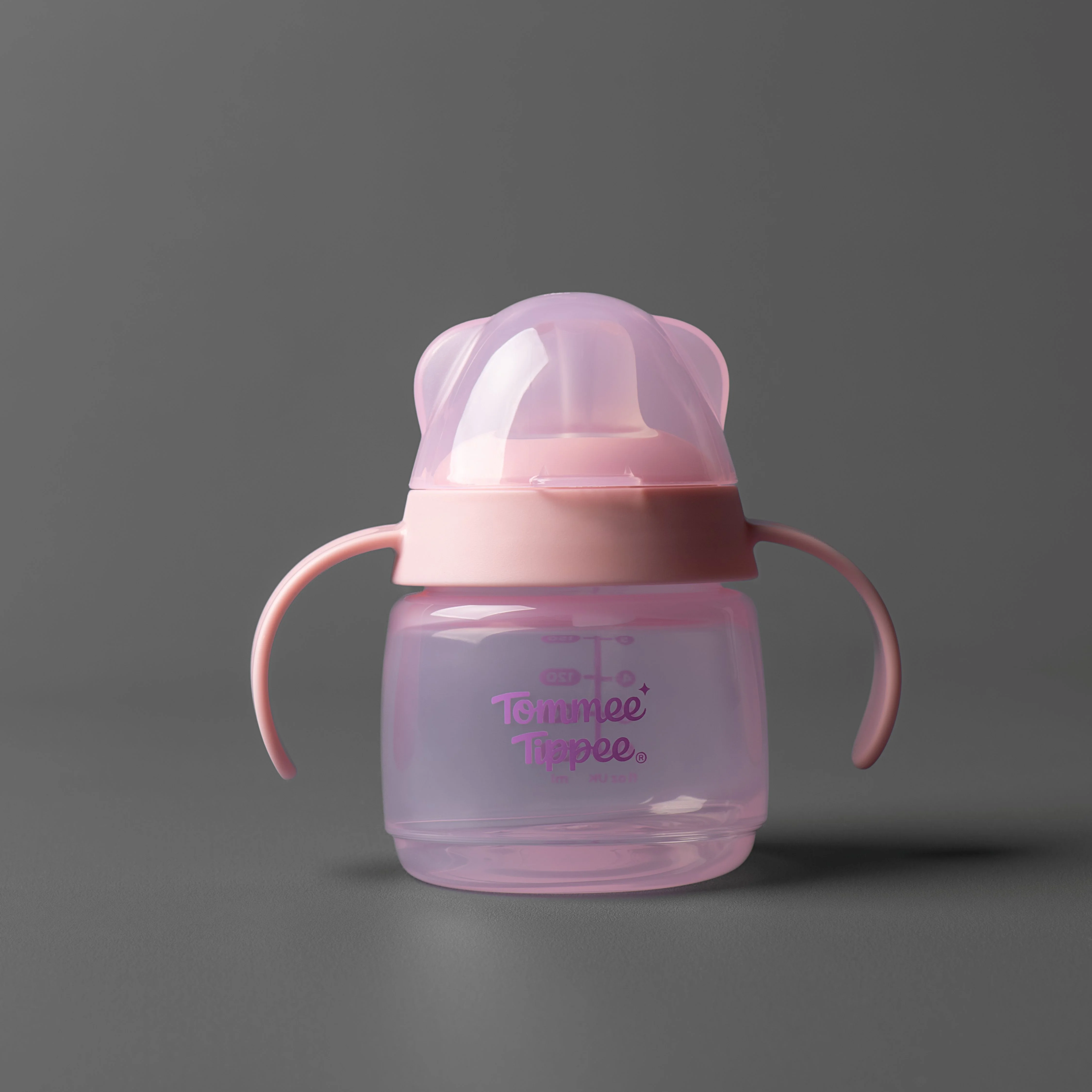 Tommee Tippee Transition netečúci hrnček 150 ml 4m+ ružový 1 set