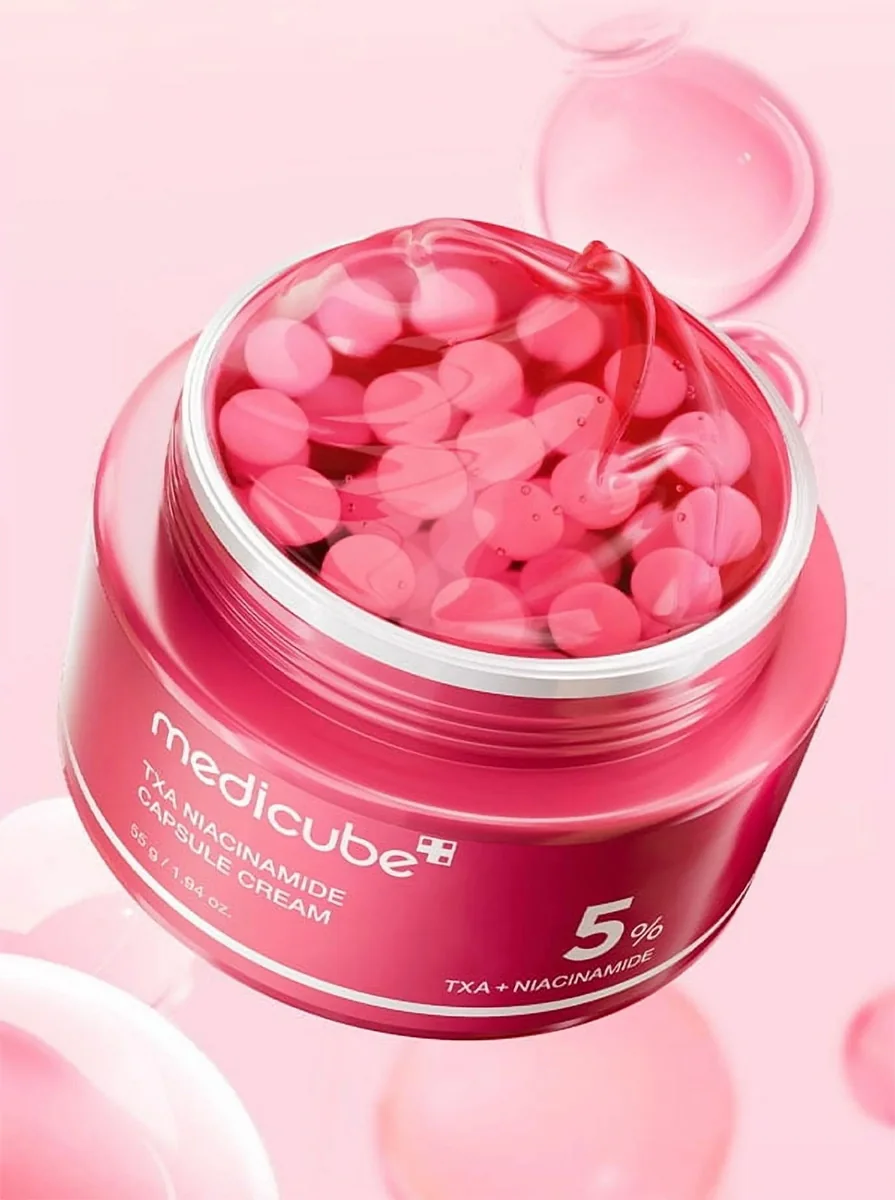 Medicube TXA Niacinamide Capsule Cream rozjasňujúci krém s kyselinou tranexamovou 55 g