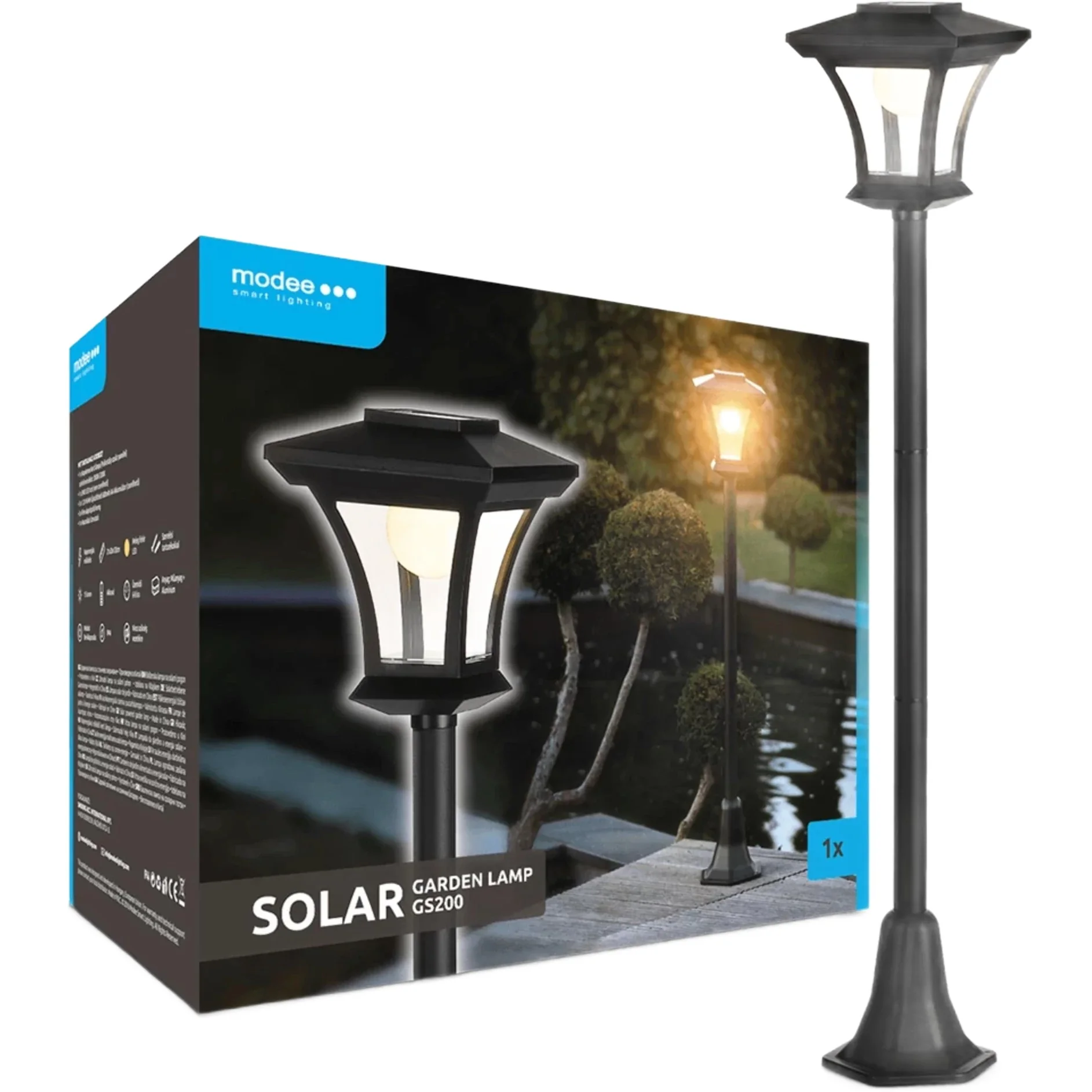Modee solárne svietidlo GS200 zapichovacie 120cm 1ks