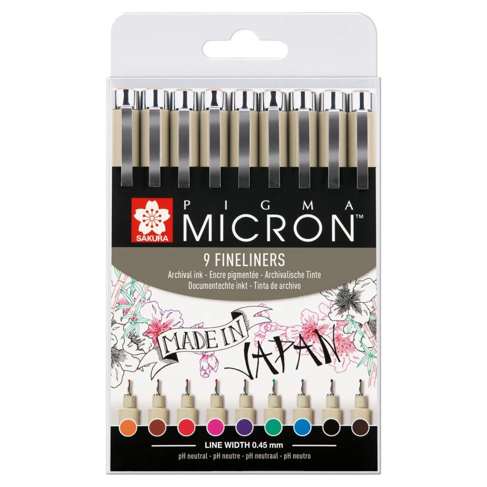 Sakura Pigma micron 9ks farebné-Sakura 