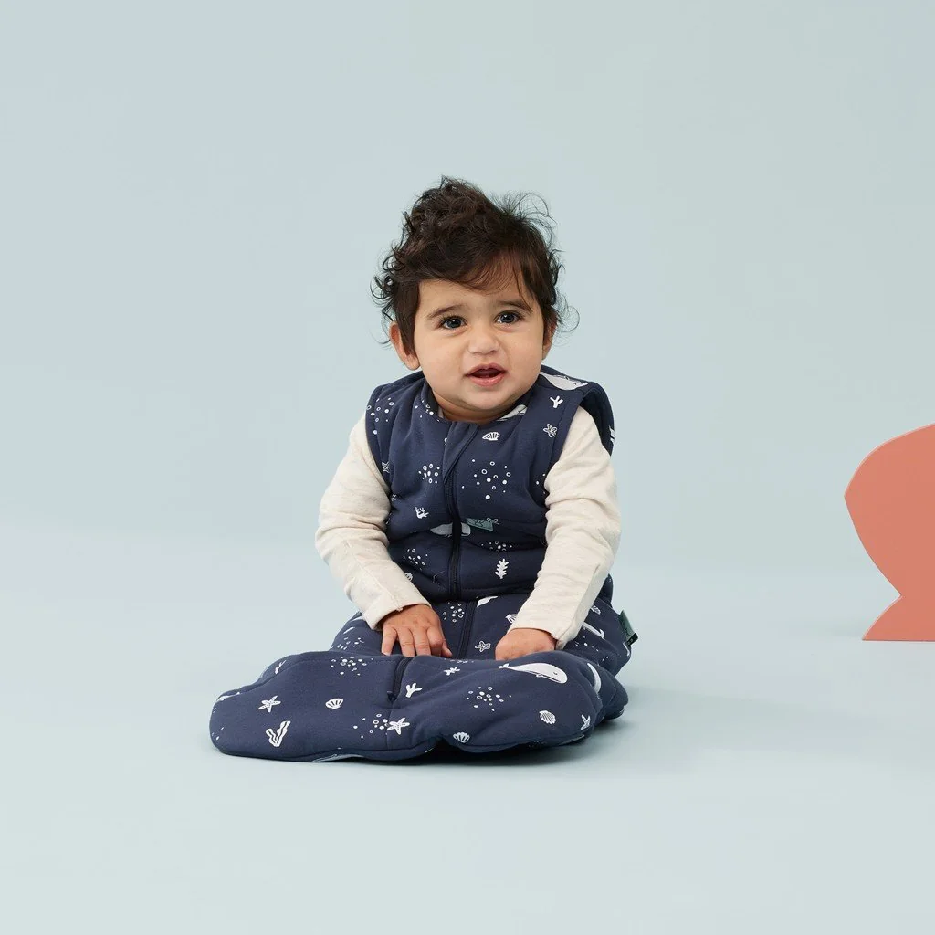 Vak na spanie organická bavlna Jersey Whale 8-24 m, 8-14 kg, 2,5 tog