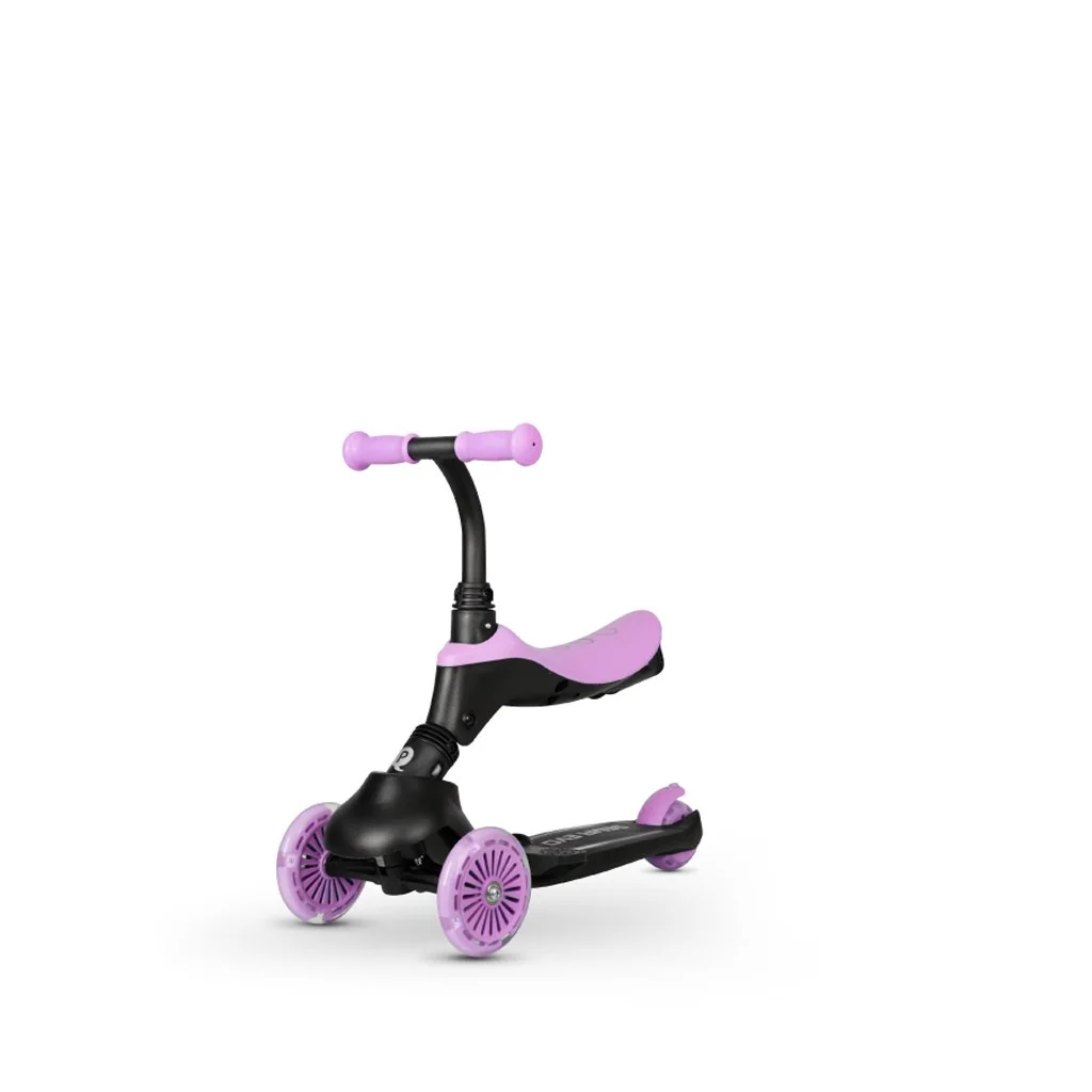 Kolobežka / odrážadlo Sema Evo s LED svetlami Violet, vek 1 - 6 rokov, do 50 kg
