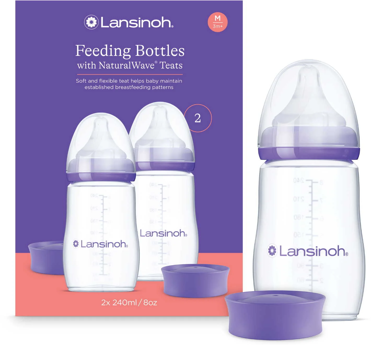 Lansinoh Dojčenská fľaša 240ml 1 ks
