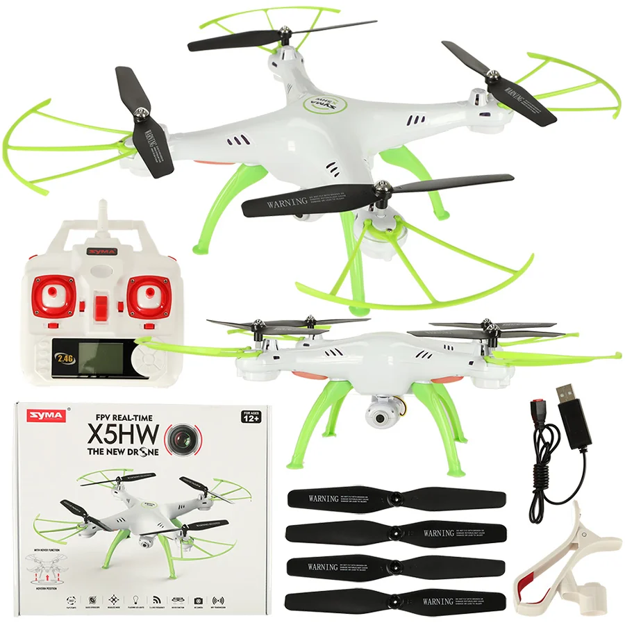 RC dron Syma s Wi‑Fi kamerou – biely