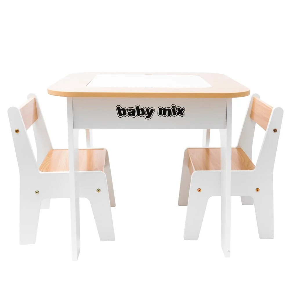 Detský stôl a stolička Baby Mix Leaf Natural , 20C58937