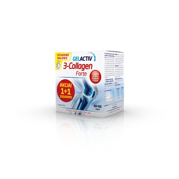 GelActiv 3-Collagen Forte 60+60 kapsúl ZADARMO 1×120 cps, výživový doplnok
