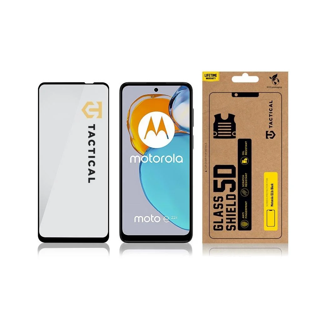 Sklo pre Motorola Moto E22s - Čierna Tactical Glass Shield,