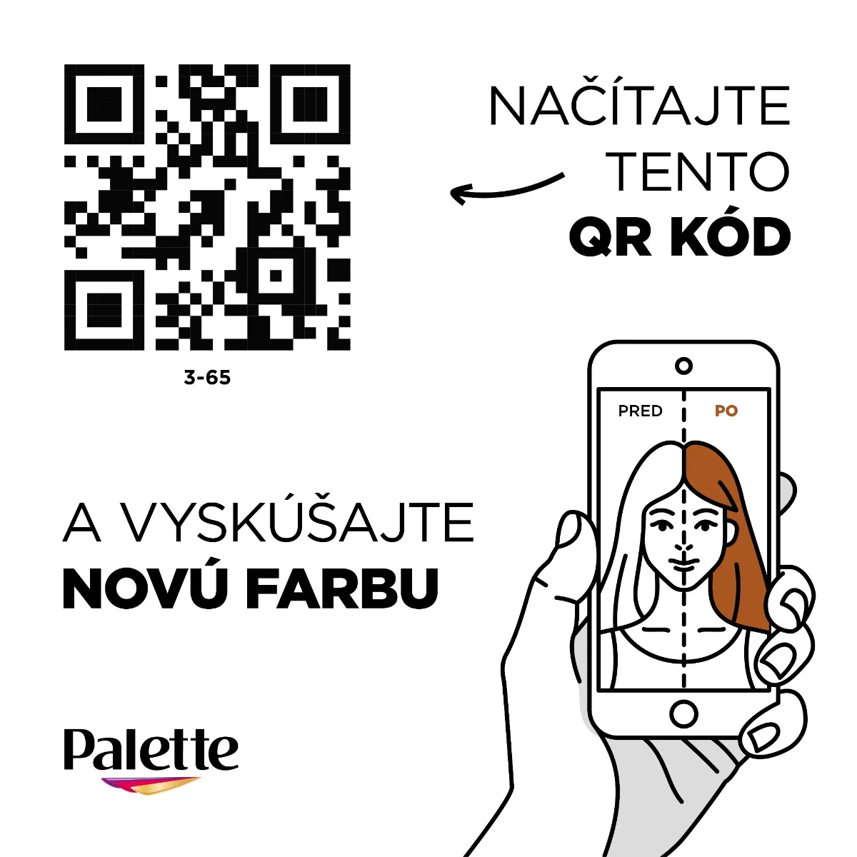 PALETTE INTENS CC FARBA NA VLASY 3-65 TM.COKOLADOV 1×1 ks, farba na vlasy