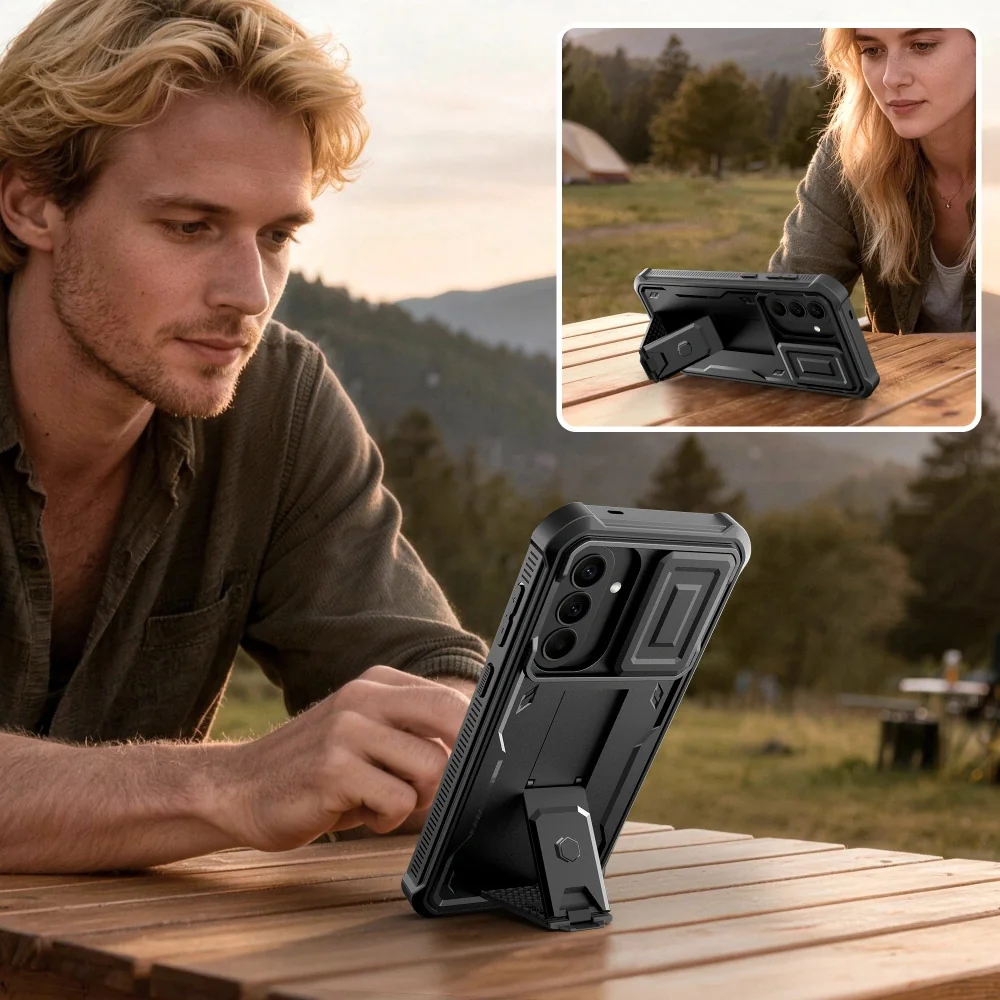 Tech-Protect Kevlar Cam kryt na Samsung Galaxy A57 5G, čierny