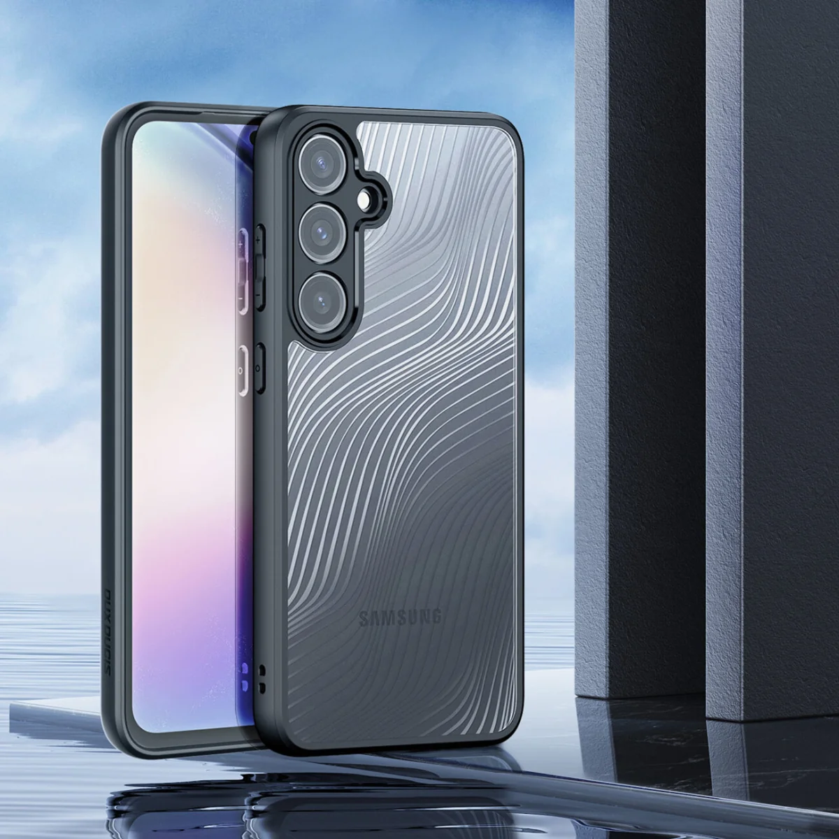 Dux Ducis Aimo kryt na Samsung Galaxy A55 5G, čierny