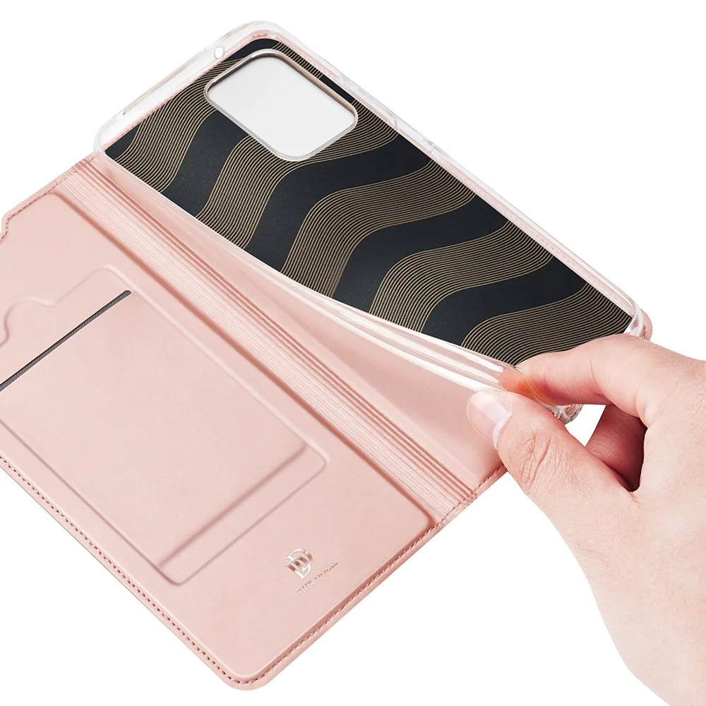 DUX DUCIS Skin Pro knižkové puzdro na Samsung Galaxy A72, ružové