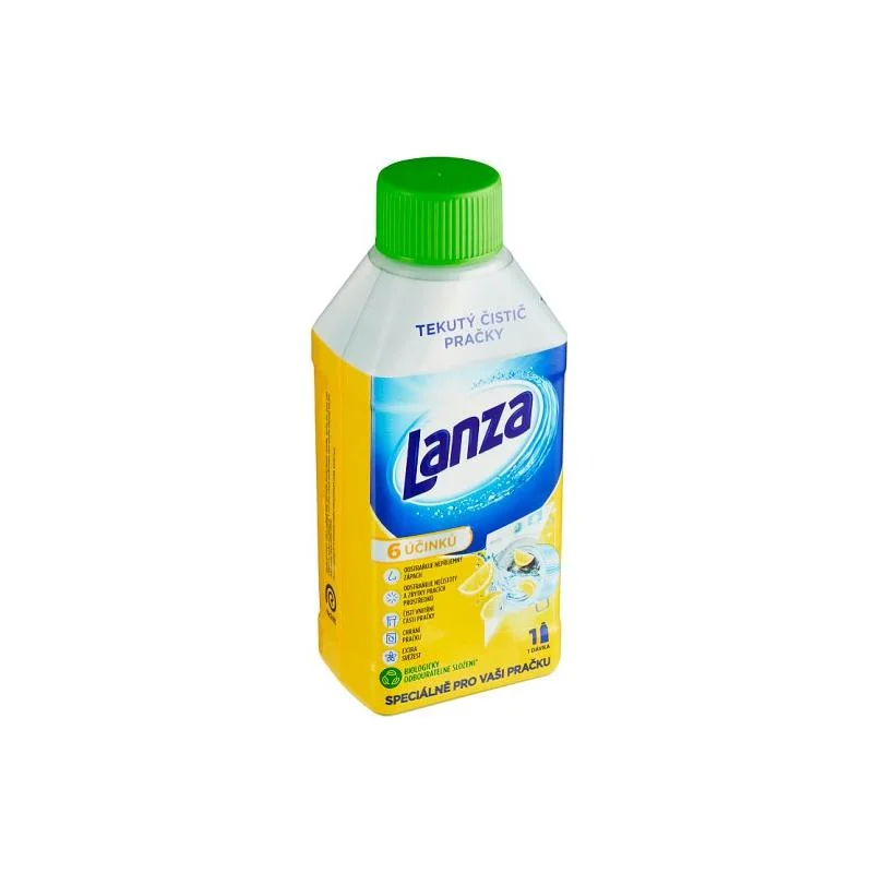 LANZA tekutý čistič pračky 250ml Lemon