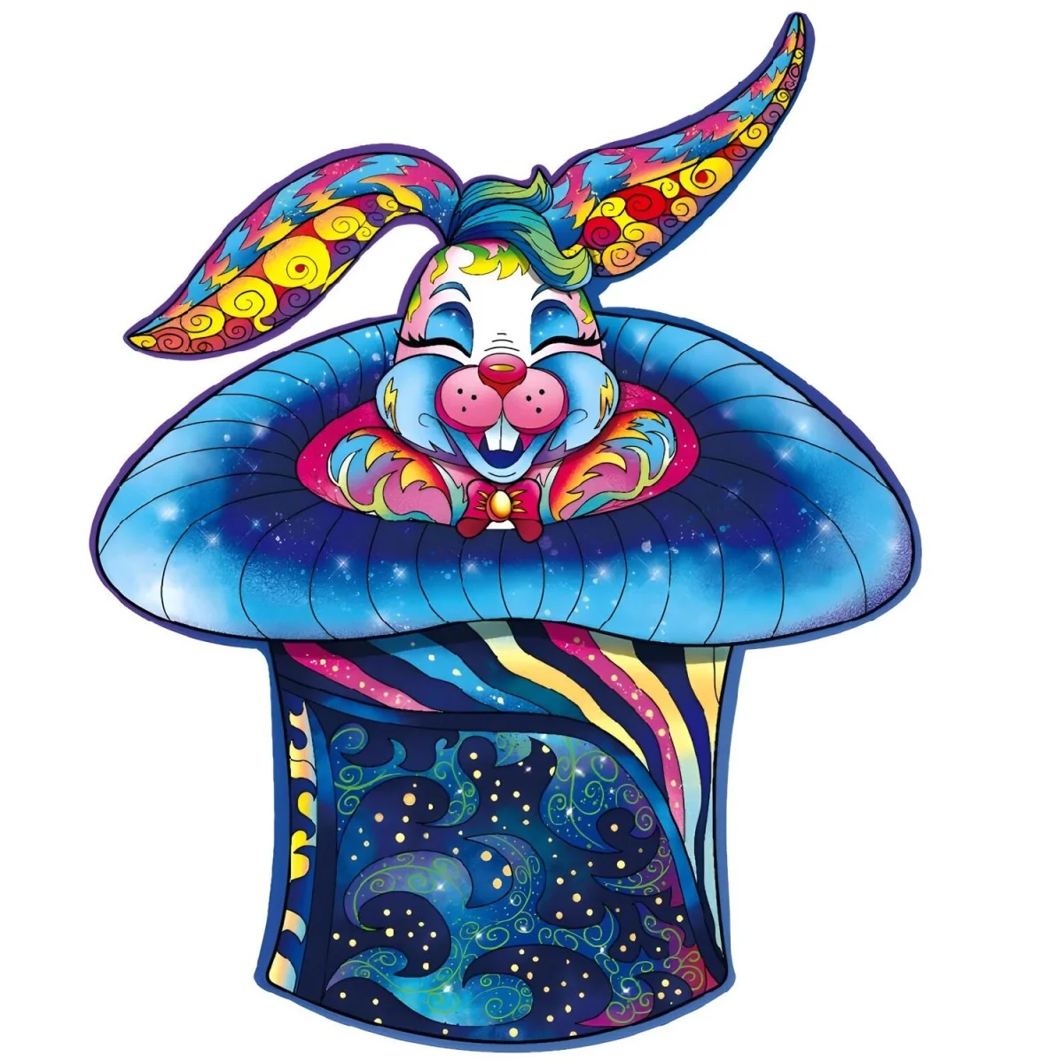 Drevené puzzle Rabbit 92 dielikov, veľkosť S