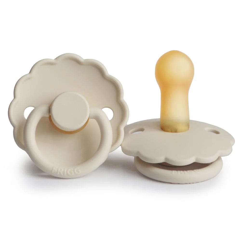 FRIGG Daisy kaučuk cumlík Cream, +6m 1×1 ks, cumlík