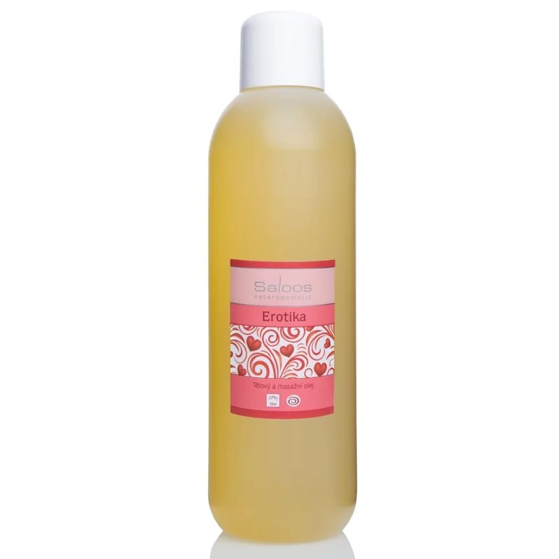 Saloos telový bio rastlinný masážny olej EROTIKA Objem: 1000 ml