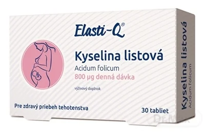Elasti-Q KYSELINA LISTOVÁ 800 μg 1×30 tbl, kyselina listová