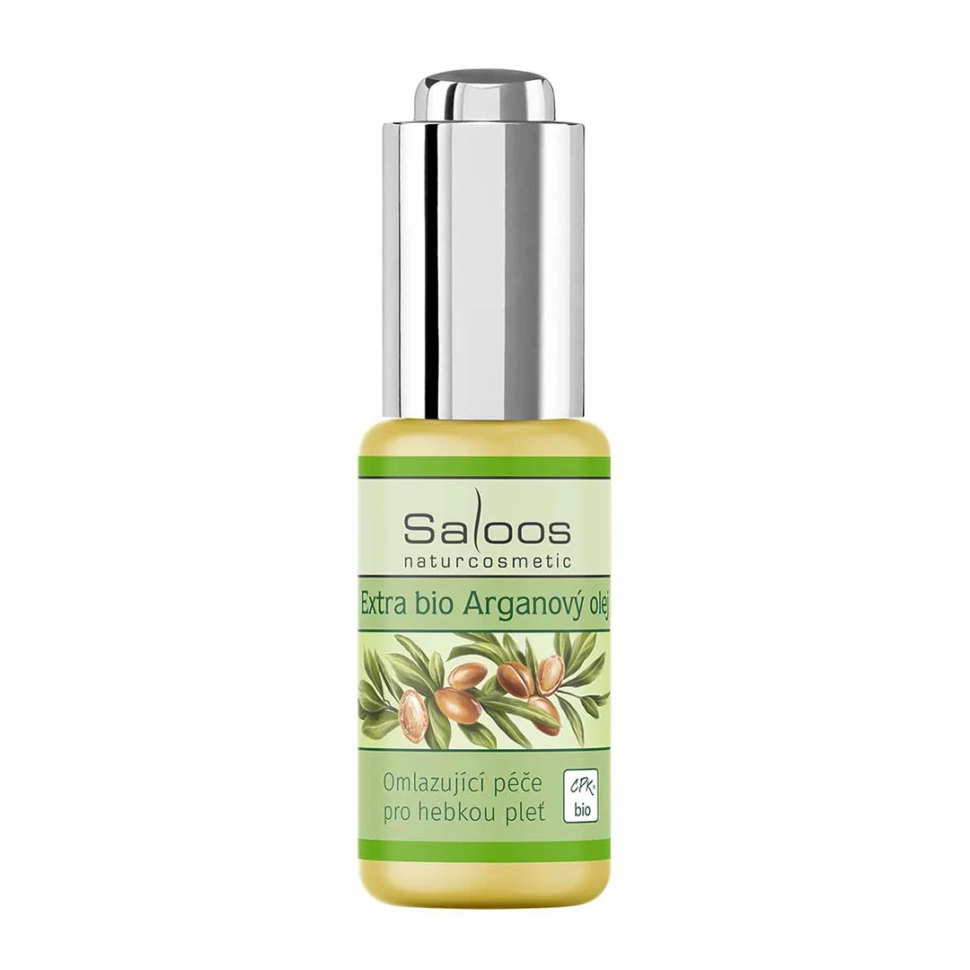 Saloos Rastlinný olej ARGÁNOVÝ BIO 1×20 ml, olej na vrásky
