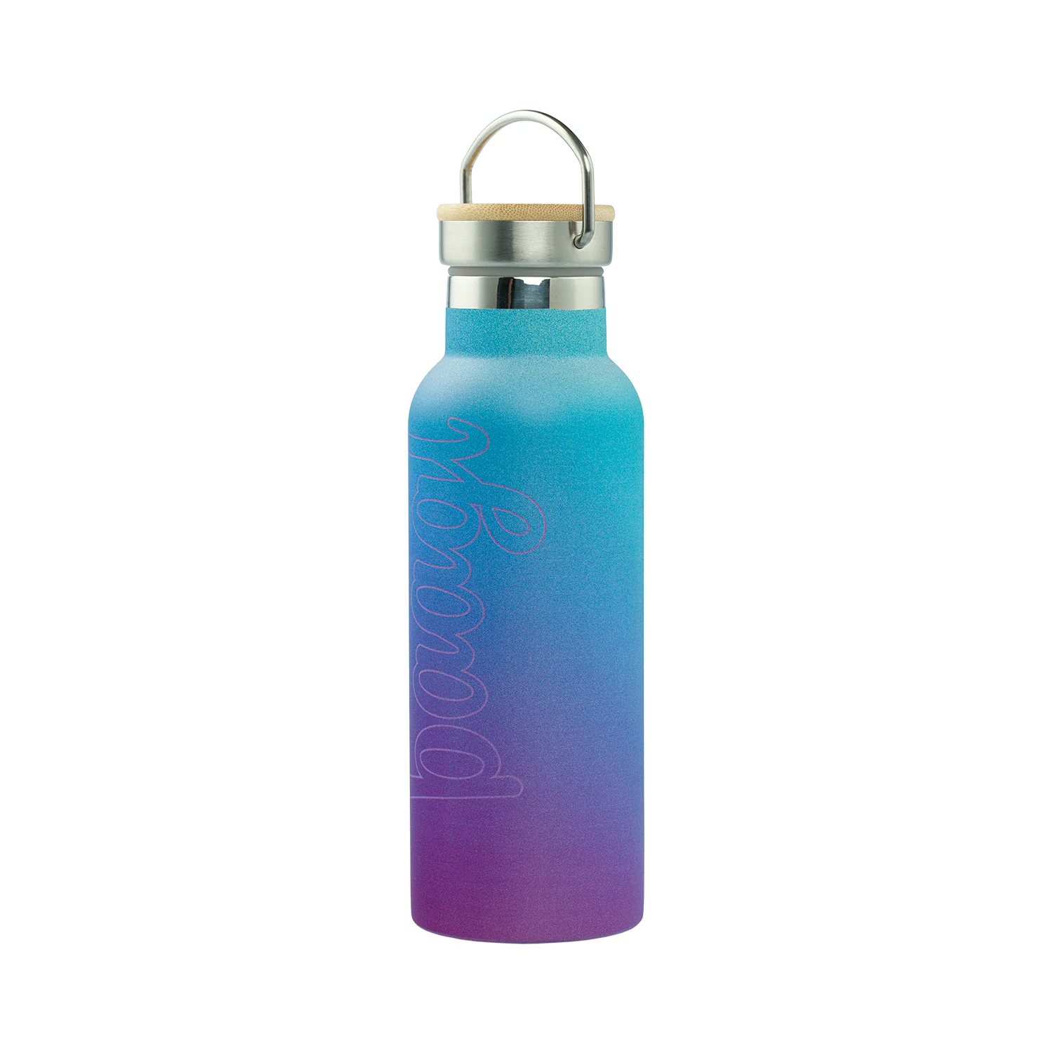 Baagl Termofľaša s bambusovým viečkom Gradient modro-fialová 500 ml 500 ml