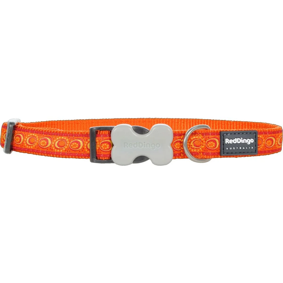 Nylonový obojok Red dingo cosmos oranžový, Veľkosť: M