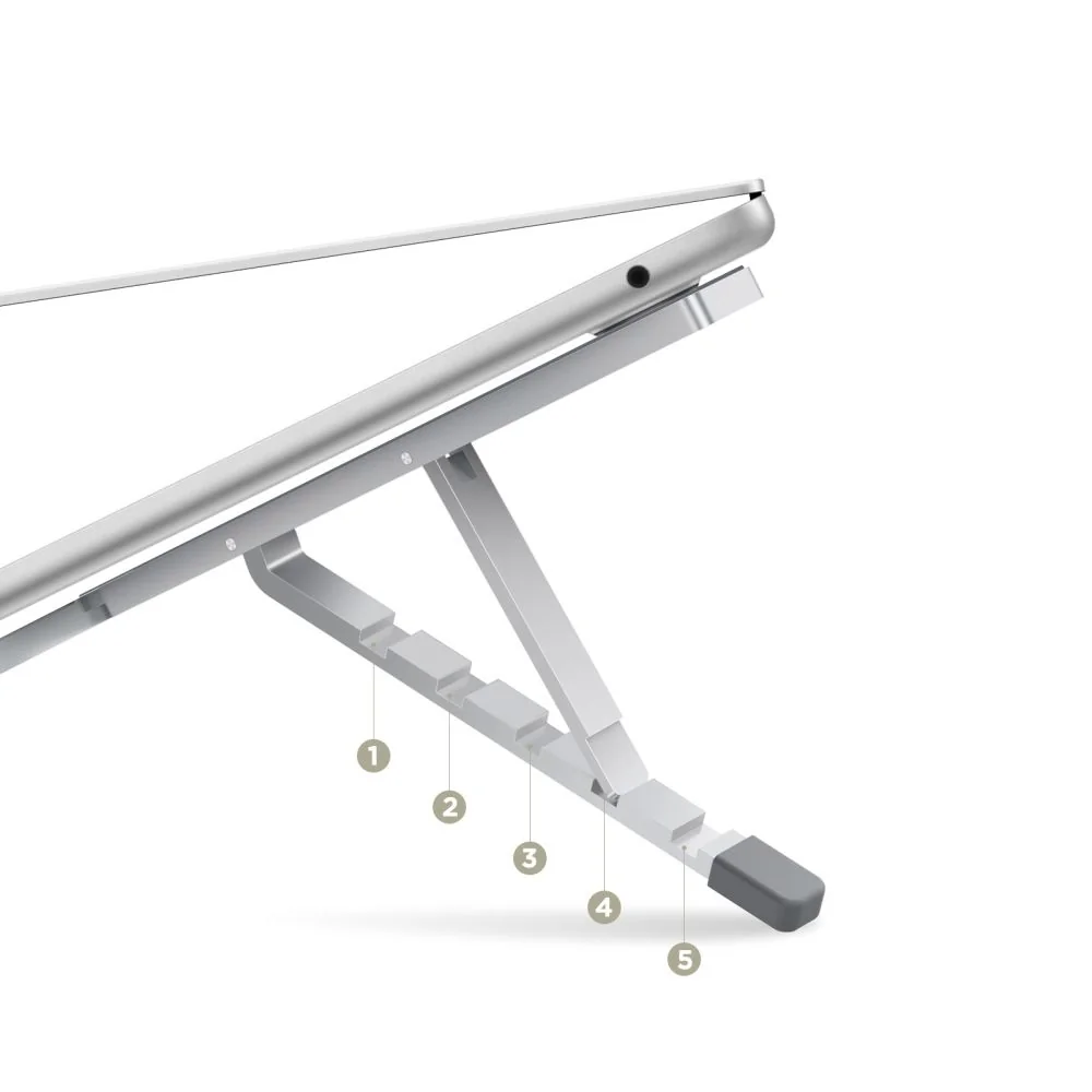 Tech-Protect ULS300 univerzálny stojan na notebook, strieborný