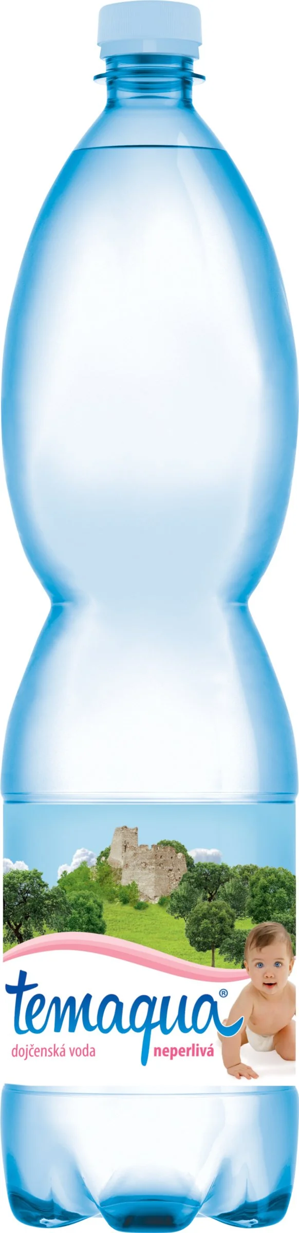 TEMAQUA - dojčenská voda NEPERLIVÁ 1,5l 1×1500 ml, dojčenská voda