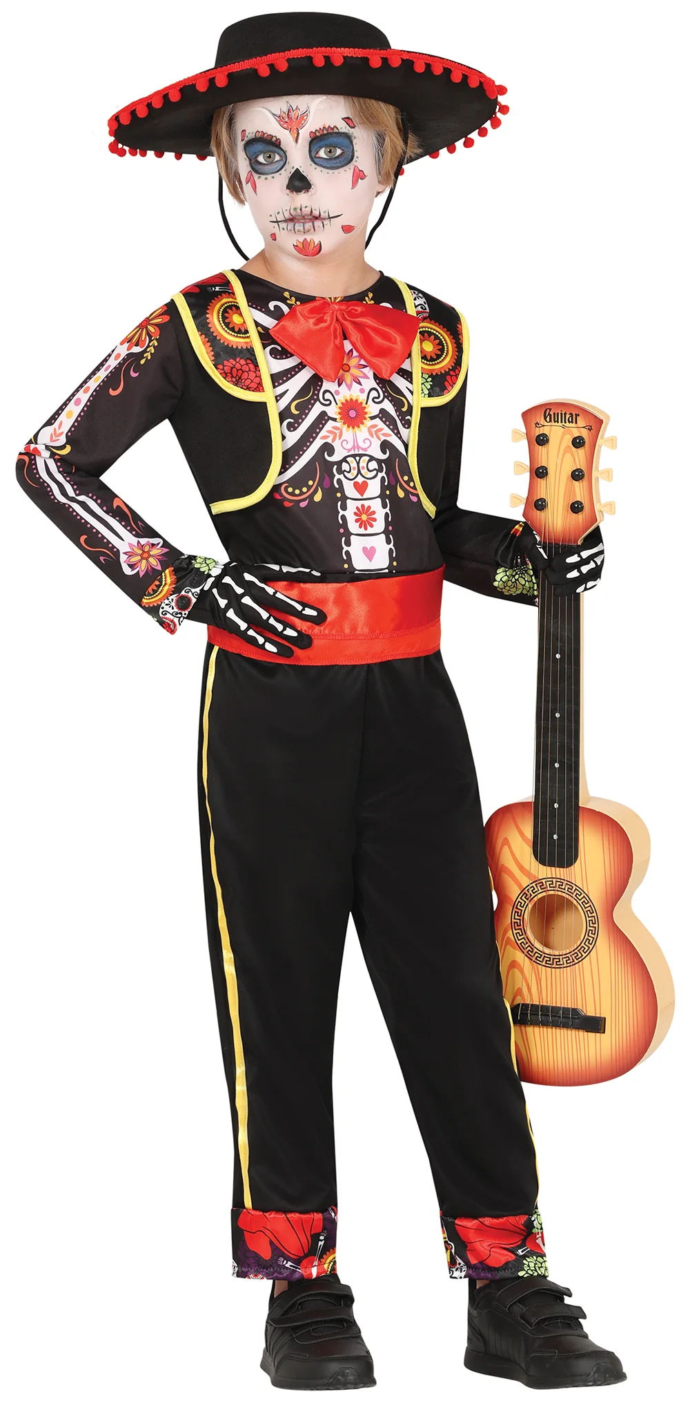 Kostým Day of the Dead Mariachi farebný 7-9 rokov