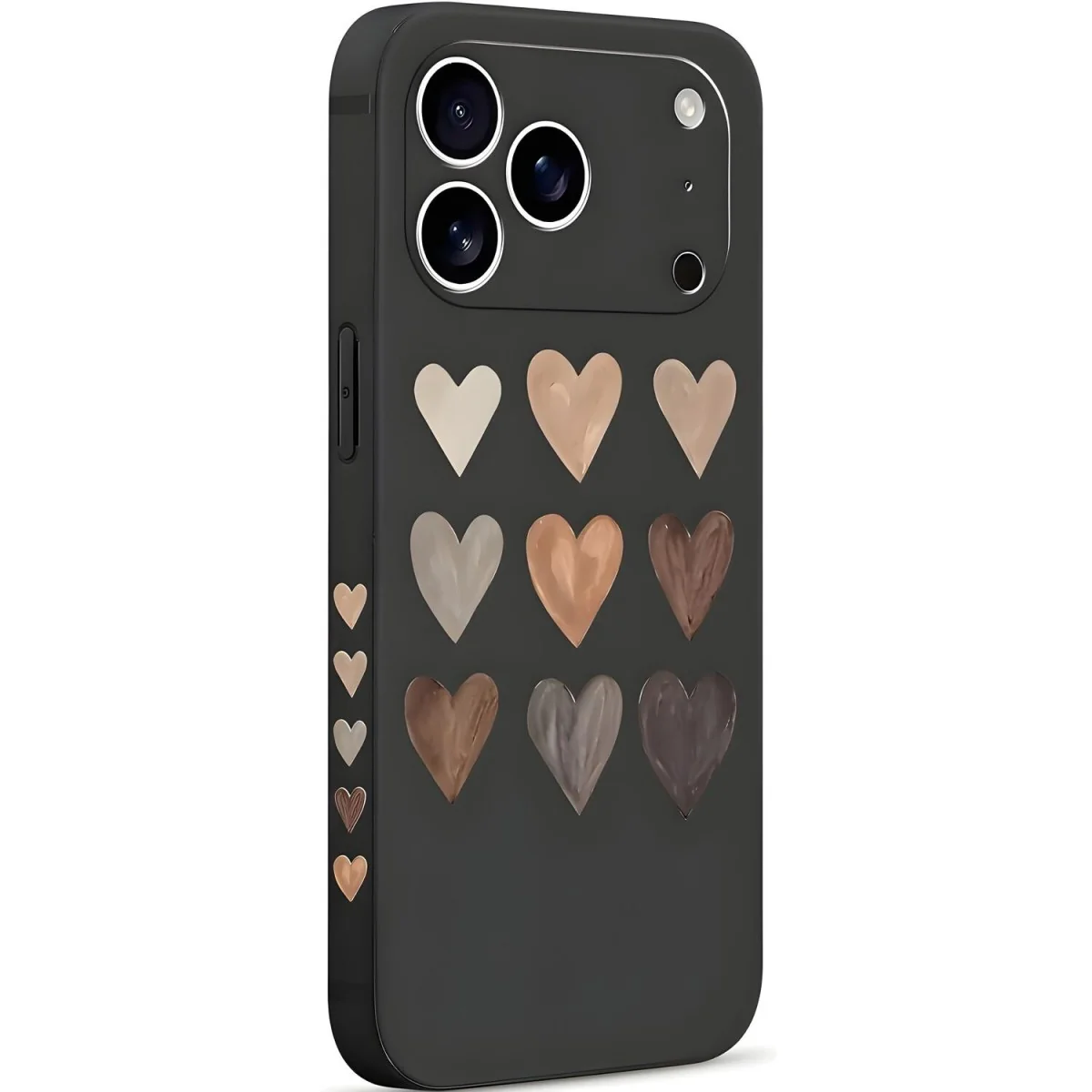 Ochranné puzdro Hearts pre iPhone 17 Pro Max Čierna