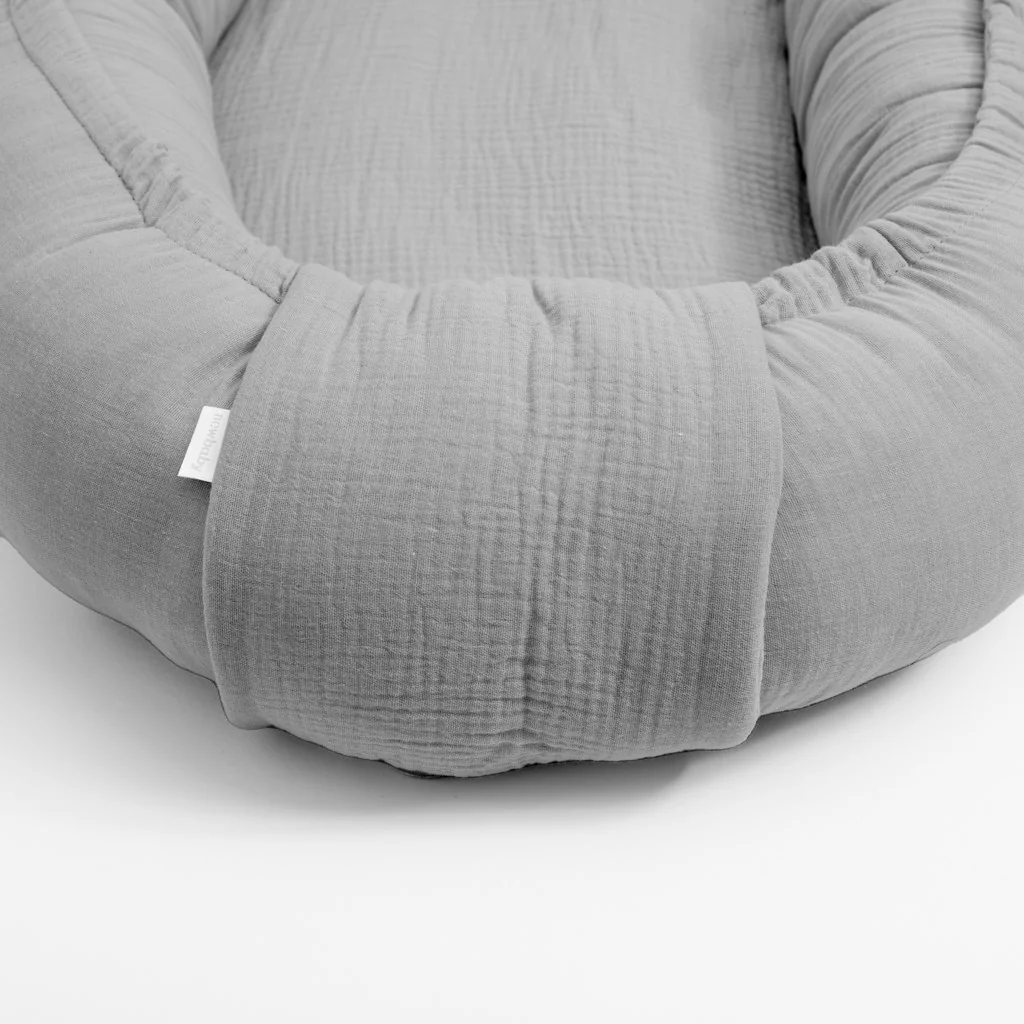 Mušelínové hniezdočko pre bábätko New Baby light grey , 20C56726