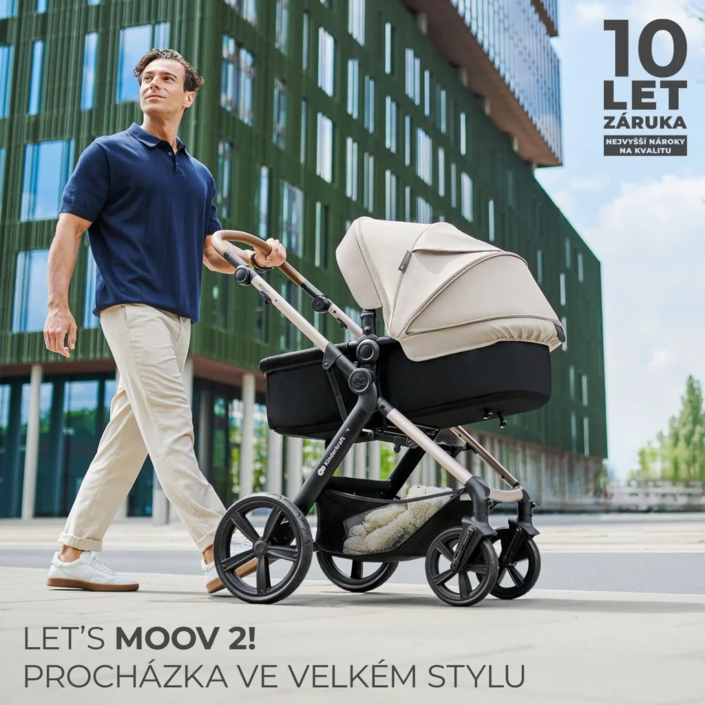 Kočík kombinovaný Moov 2 Air 3v1 Pure Black