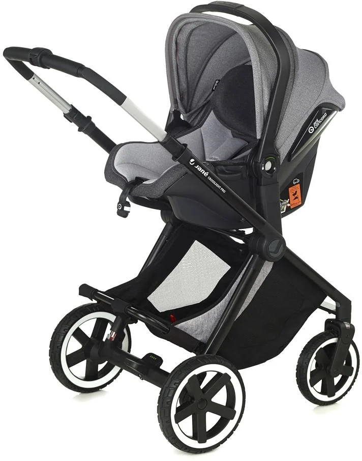 JANÉ Kočík kombinovaný 3v1 Crosslight Pro + Micro Pro 2 + Koos Isize autosedačka Dim Grey 1×1 ks, kočík
