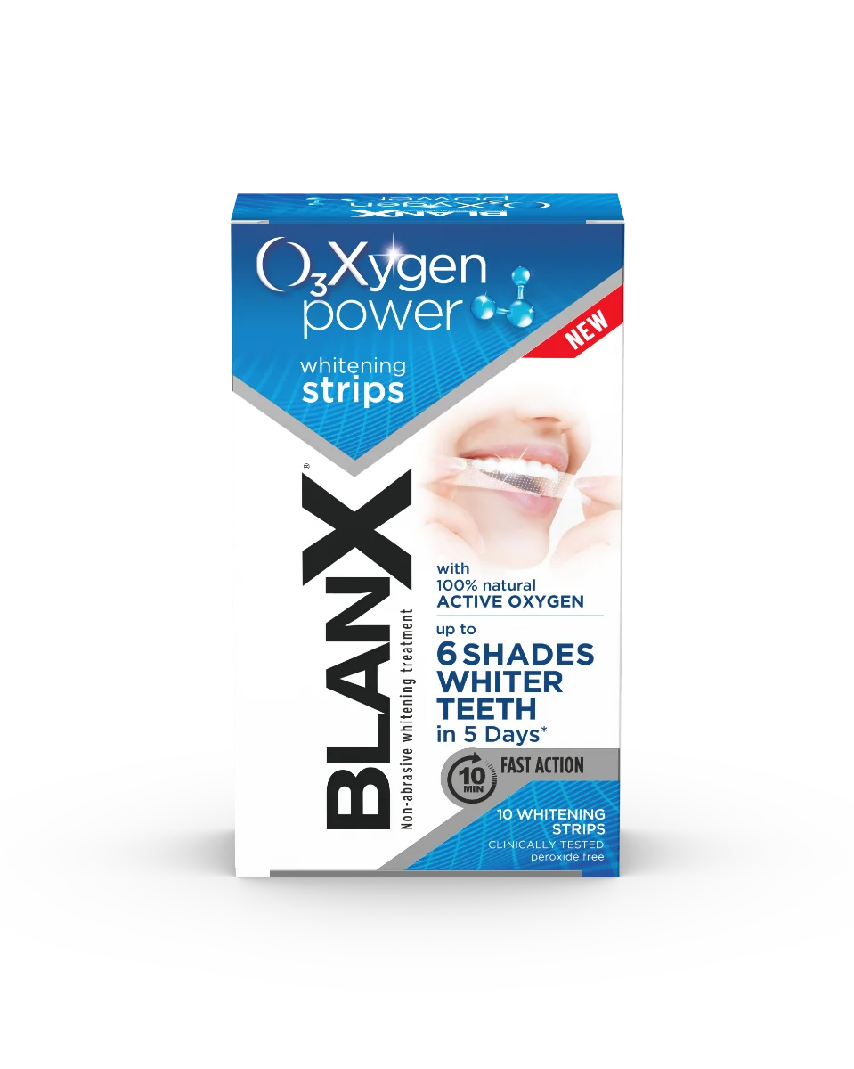 Blanx bieliace pásiky O3Xygen power 1×10 ks, bieliace pásiky