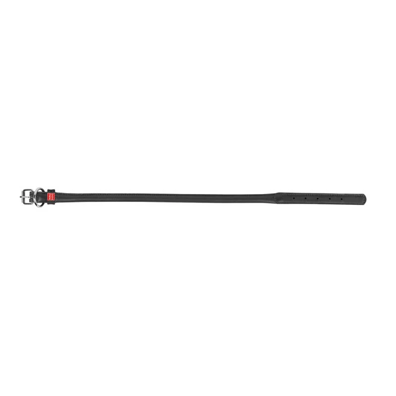 Okrúhly kožený obojok čierny, Obvod krku: 25-33cm, šírka obojku: 6mm