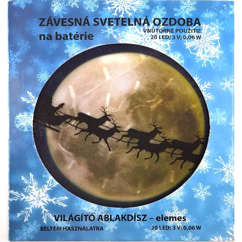SOLEX Vianočná dekorácia soby VODO20