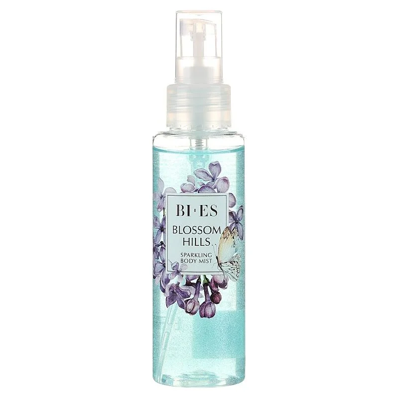 BI-ES Blossom Hills telový sprej s trblietkami 200 ml