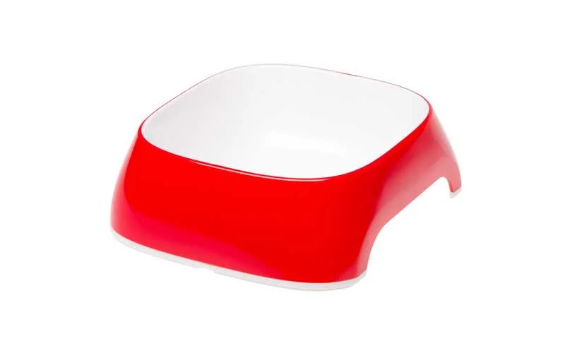 Ferplast Miska Glam Small Red Bowl 1×1 ks, plastová miska pre psy a mačky