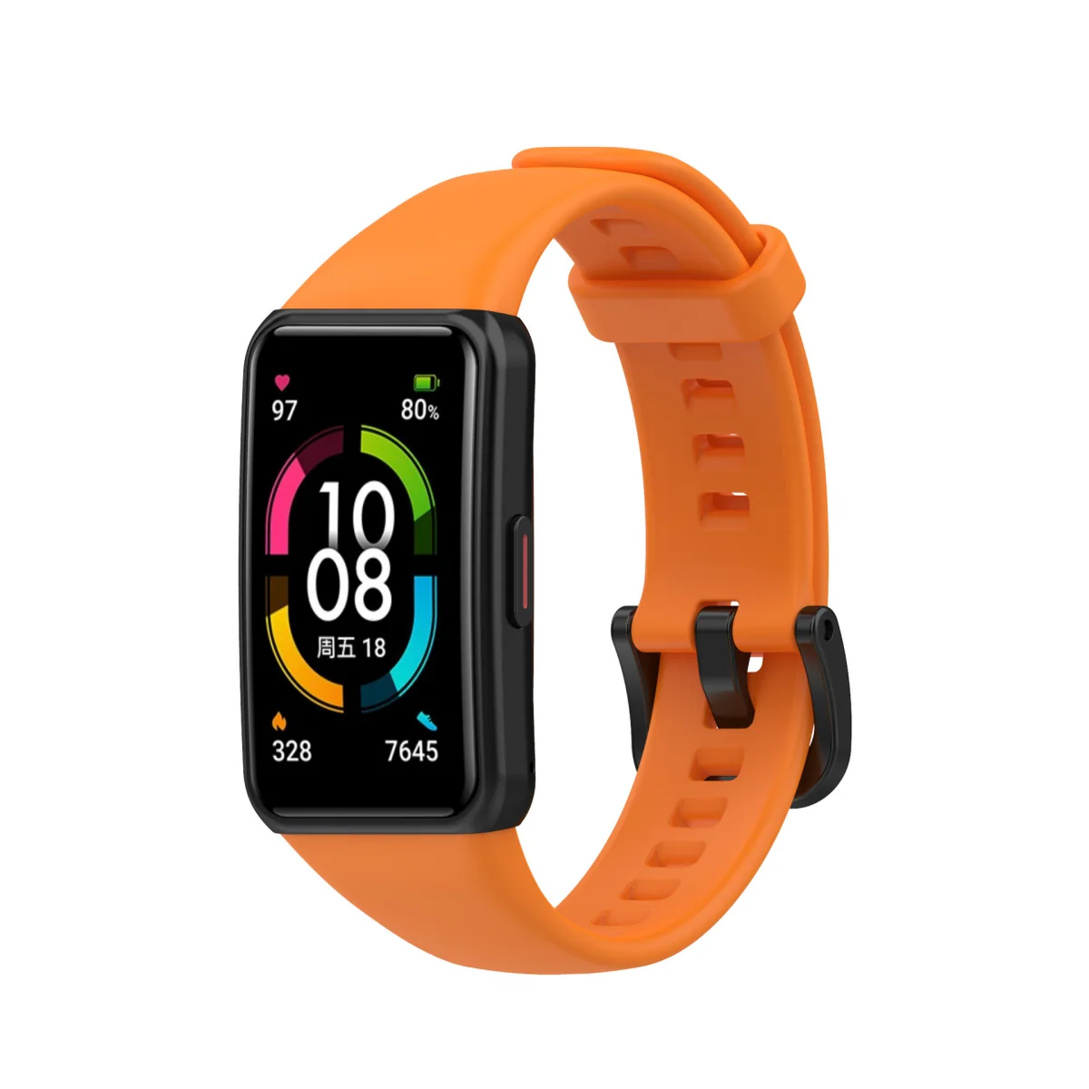 BStrap Silicone remienok na Honor Band 6 / Huawei Band 6 orange
