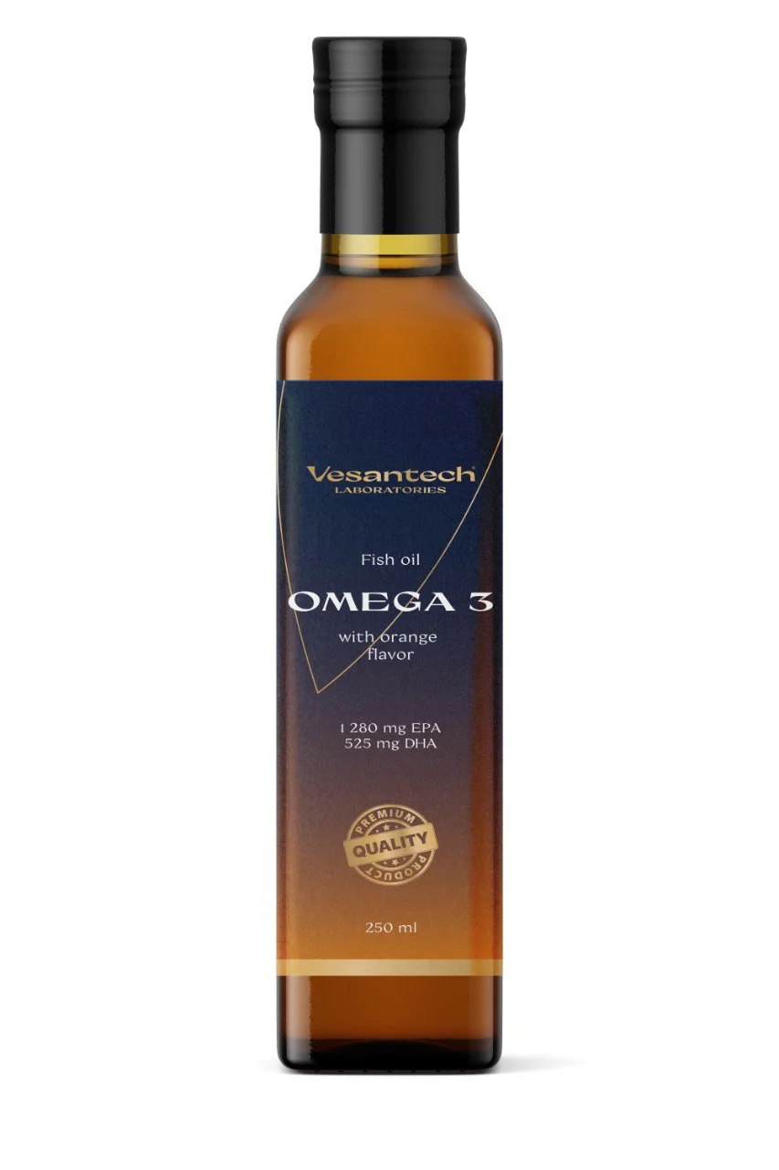 Vesantech Omega 3 Rybí olej 250 ml
