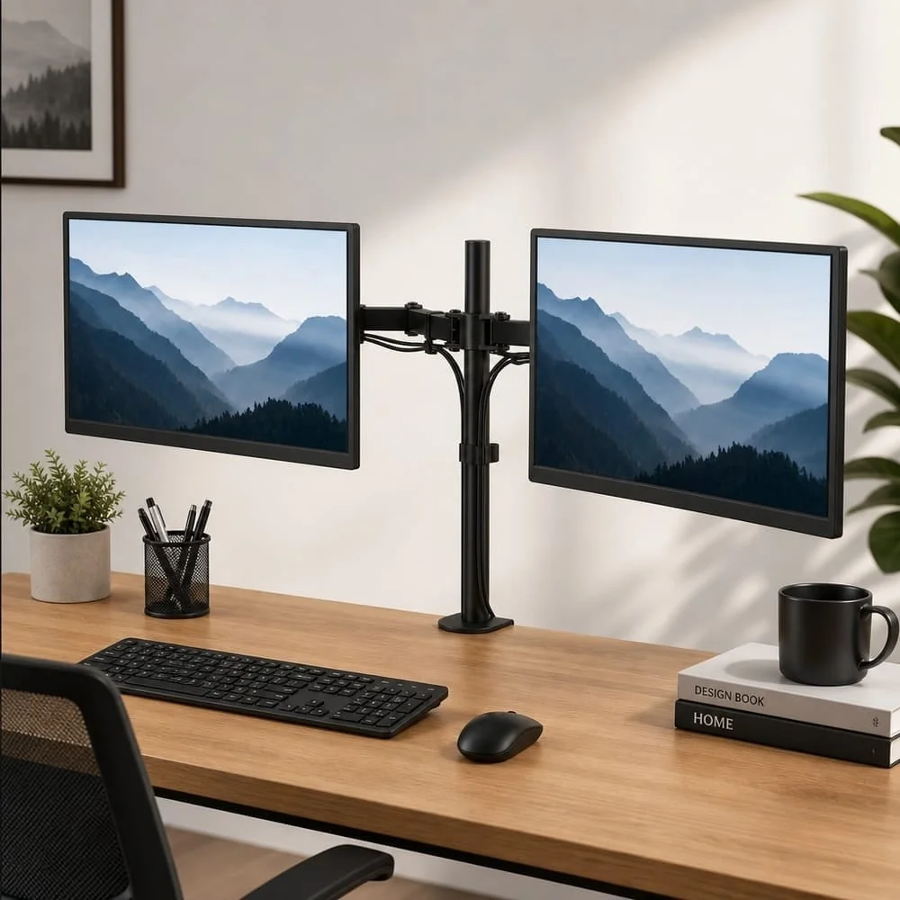 MG FlexArm univerzálny držiak na 2 monitory 10-27'' čierny