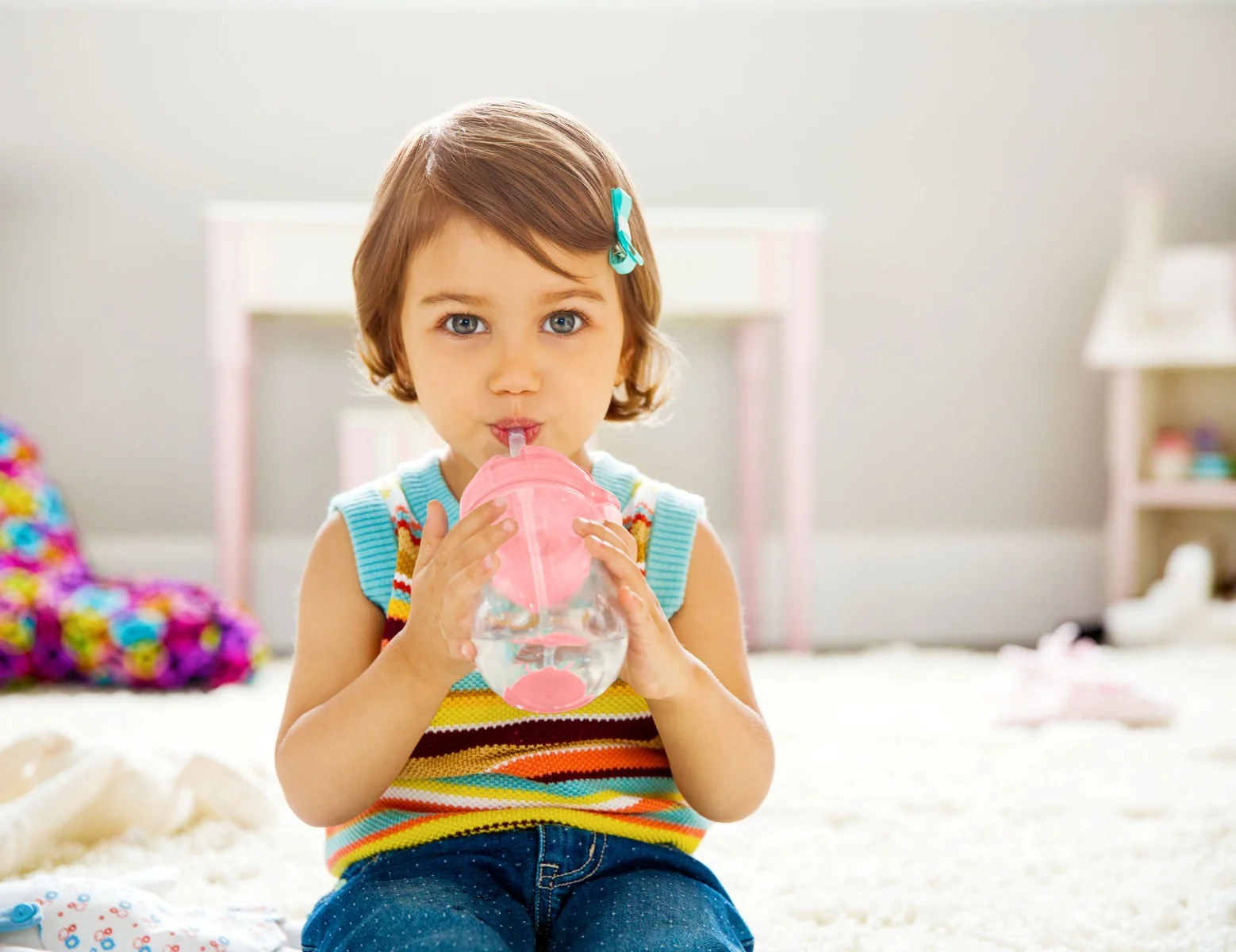 Munchkin Click Lock™ Tip & Sip hrnček 207ml, 6m+, ružový 1×1 ks, hrnček