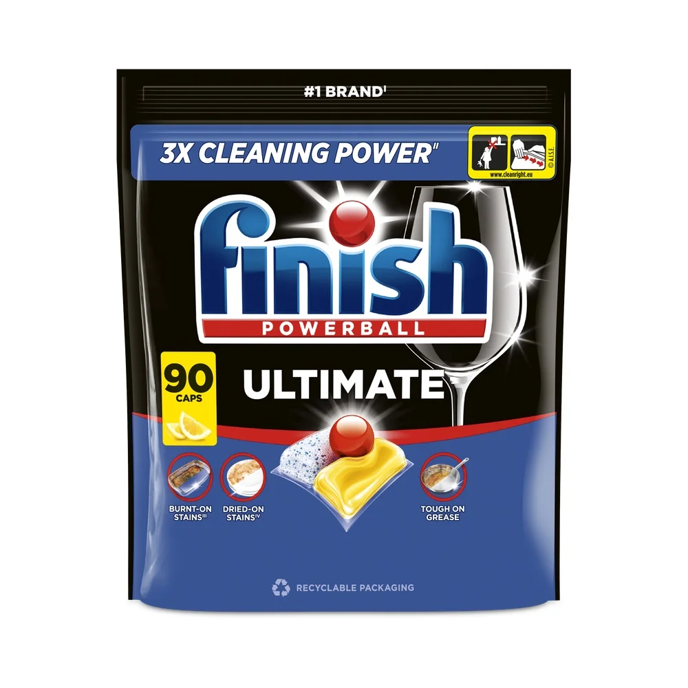 Finish Ultimate kapsle do umývačky riadu - Lemon 90 ks