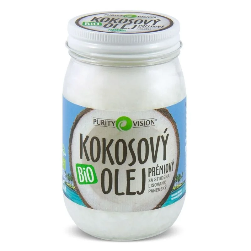Purity Vision Fair Trade Bio Kokosový Olej 420ml 1×420 ml, kokosový olej