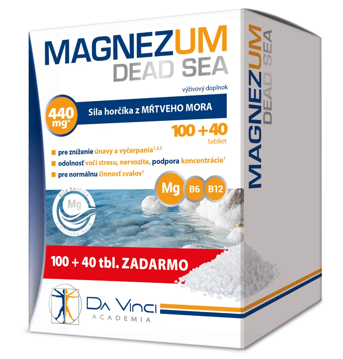 Magnezum Dead Sea - DA VINCI 100+40 tbl. zadarmo