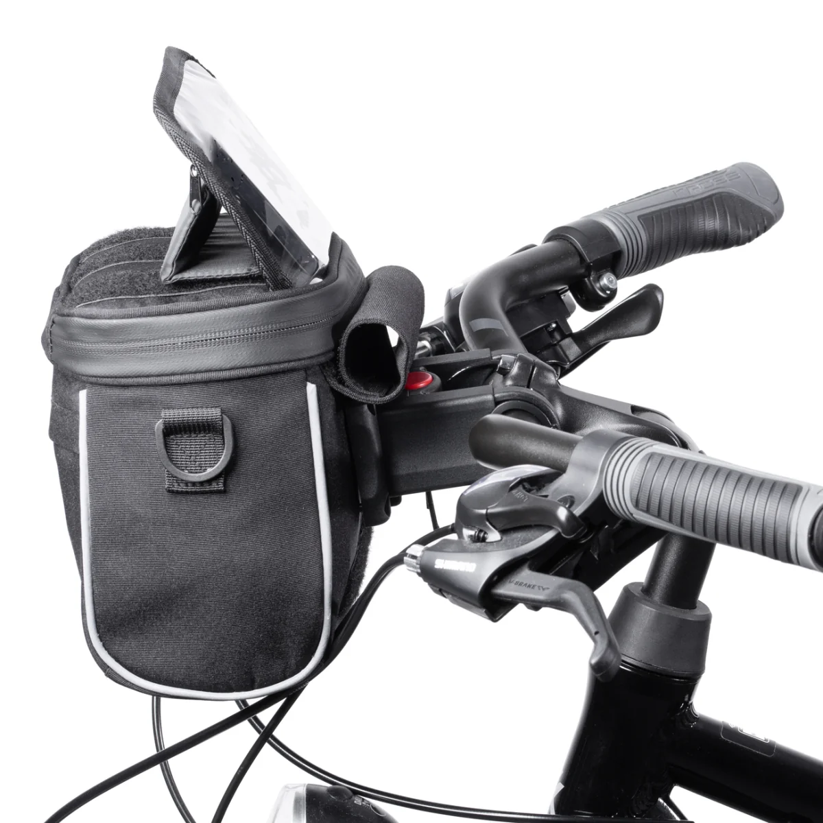 MG Handlebar cyklistická taška na bicykel 5L, čierna