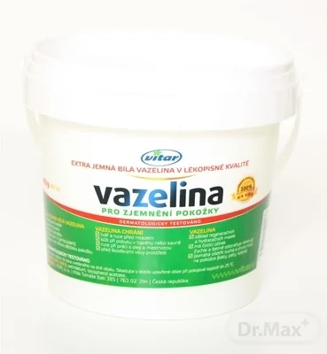 VITAR Vazelína extra jemná biela 1×400 g, extra jemná