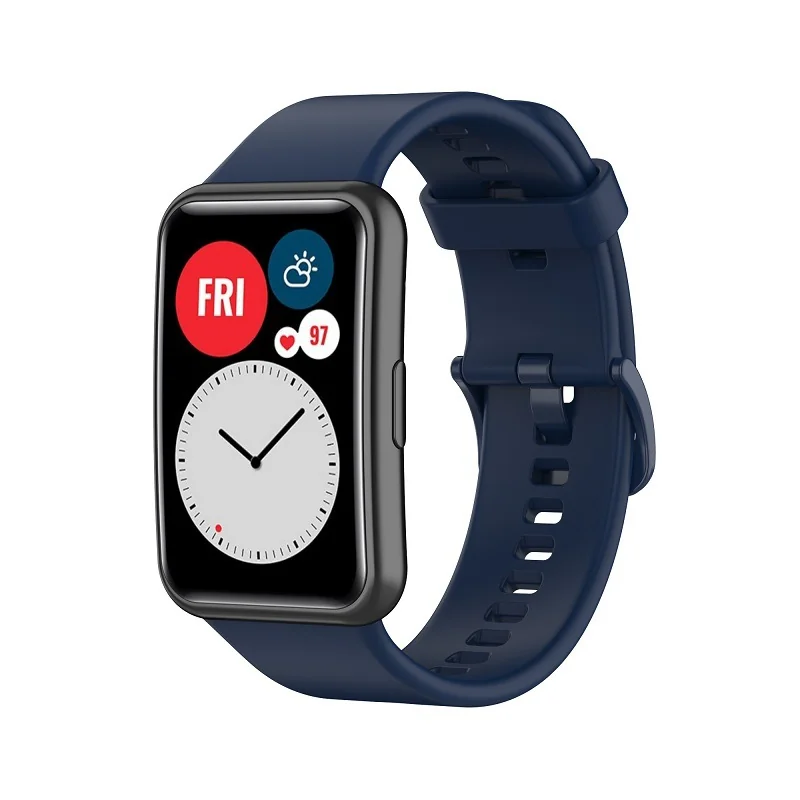 BStrap Silicone remienok na Huawei Watch Fit dark blue