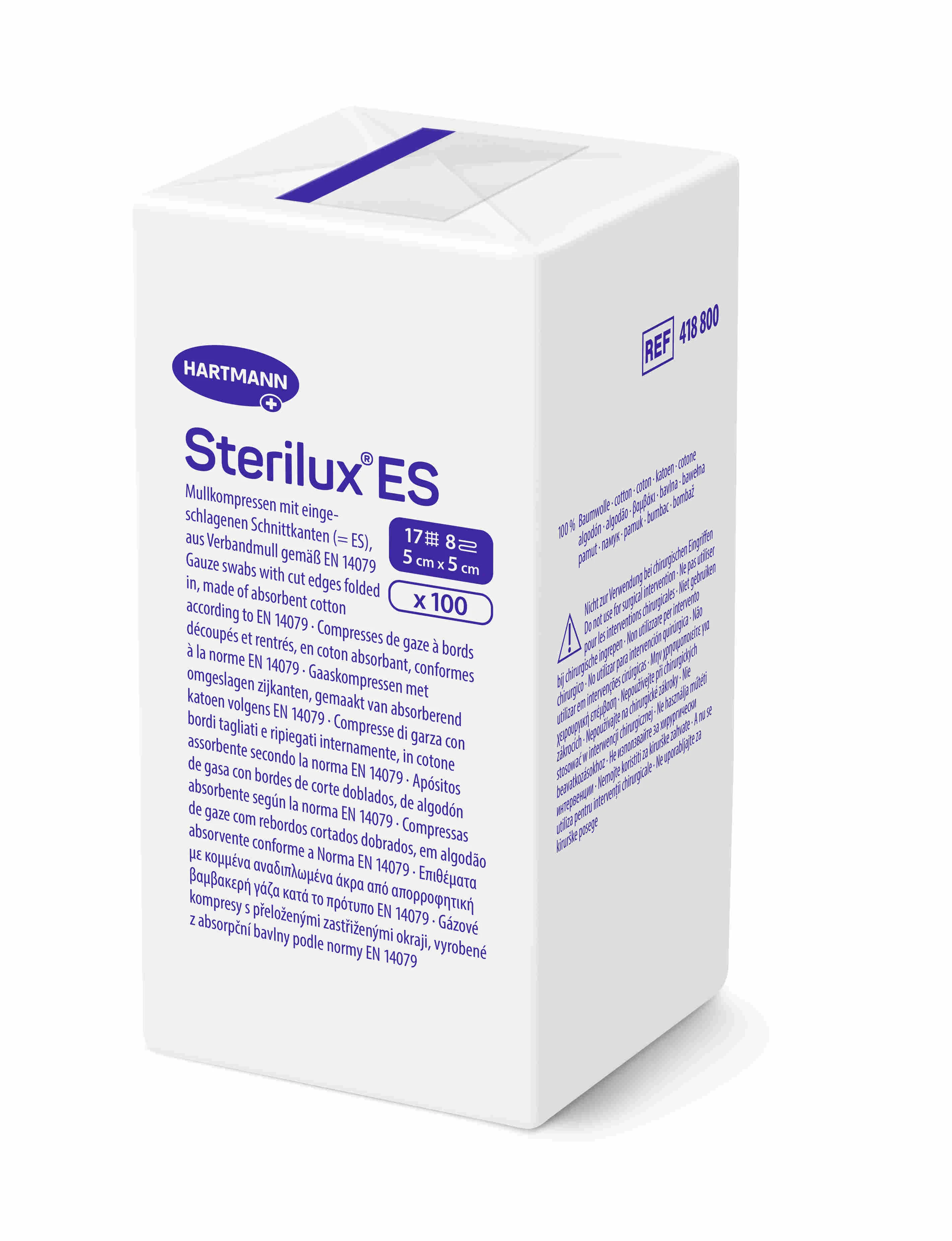 Hartmann STERILUX ES kompres nesterilný 1 1×100 ks, kompres